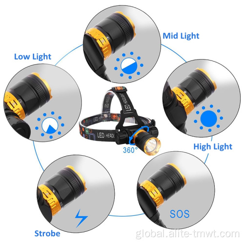 Underwater Flashlight waterproof IP68 diving head lamp T6 LED 18650 underwater headlamp Factory